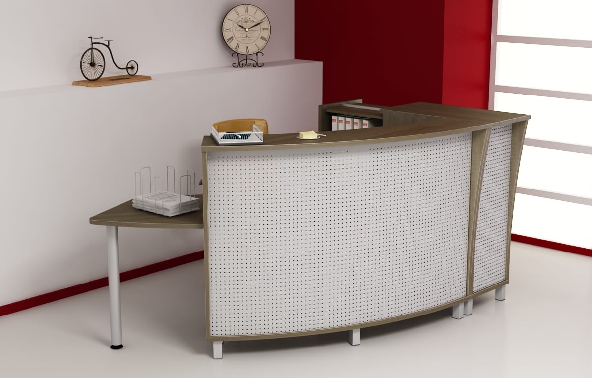 Recepcia B&Q — model